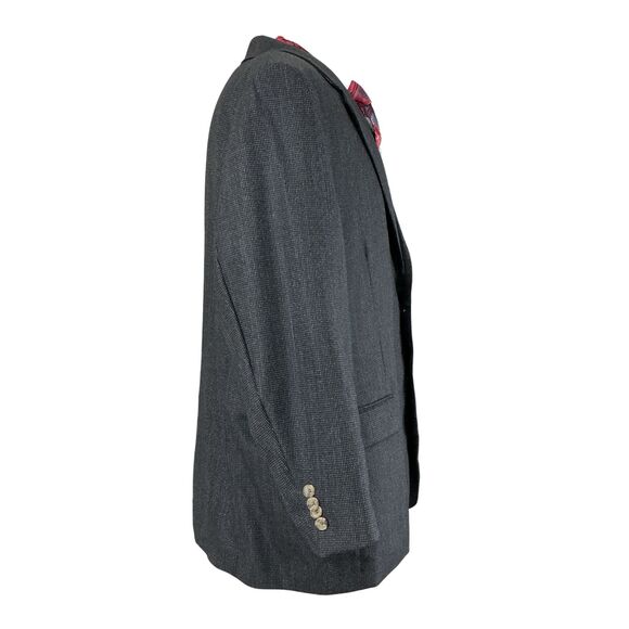 Indochino Jacket Blazer Sport Coat 52R  Speckled Black Wool Silk Old Money Luxe - Picture 5 of 16